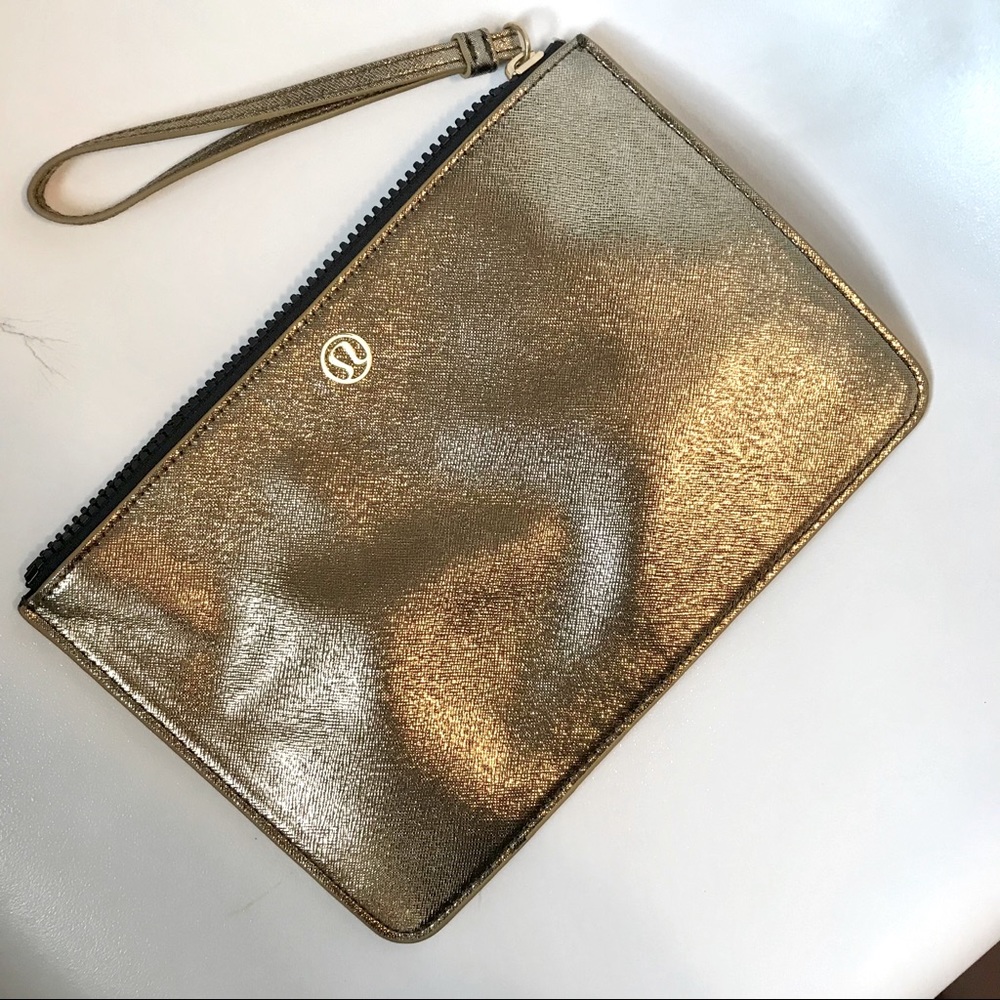 NWOT Lululemon Goody Bag Clutch - Gold
